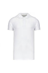 Polo piqué BIO de homem de manga curta-Branco-S-RAG-Tailors-Fardas-e-Uniformes-Vestuario-Pro