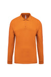 Polo piqué de manga comprida Homem-Laranja-S-RAG-Tailors-Fardas-e-Uniformes-Vestuario-Pro