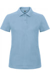 Polo piqué de senhora manga curta mélange-Light Blue-XS-RAG-Tailors-Fardas-e-Uniformes-Vestuario-Pro