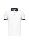 Polo piqué performance de homem (1 de 2)-Branco / Sporty Azul Marinho-XS-RAG-Tailors-Fardas-e-Uniformes-Vestuario-Pro