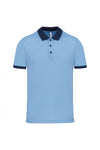 Polo piqué performance de homem (1 de 2)-Sky Azul / Sporty Azul Marinho-XS-RAG-Tailors-Fardas-e-Uniformes-Vestuario-Pro