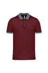 Polo piqué performance de homem (2 de 2)-Wine/Sporty Grey-XS-RAG-Tailors-Fardas-e-Uniformes-Vestuario-Pro