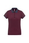 Polo piqué performance de senhora (2 de 2)-Wine/Sporty Grey-XS-RAG-Tailors-Fardas-e-Uniformes-Vestuario-Pro