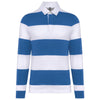 Polo rugby às riscas manga comprida unissexo-Light Royal Blue / White Stripes-XS-RAG-Tailors-Fardas-e-Uniformes-Vestuario-Pro