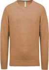 Pullover premium com decote em V-Camel Heather-XS-RAG-Tailors-Fardas-e-Uniformes-Vestuario-Pro