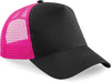 SNAPBACK TRUCKER Boné com rede-Preto / Fuchsia-One Size-RAG-Tailors-Fardas-e-Uniformes-Vestuario-Pro