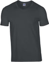 SOFT STYLE ADULT V-NECK T-SHIRT T-shirt de homem com decote em V-Charcoal-S-RAG-Tailors-Fardas-e-Uniformes-Vestuario-Pro