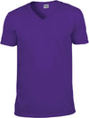 SOFT STYLE ADULT V-NECK T-SHIRT T-shirt de homem com decote em V-Roxo-S-RAG-Tailors-Fardas-e-Uniformes-Vestuario-Pro