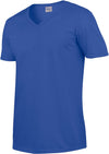 SOFT STYLE ADULT V-NECK T-SHIRT T-shirt de homem com decote em V-Royal Azul-S-RAG-Tailors-Fardas-e-Uniformes-Vestuario-Pro