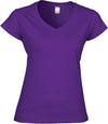 SOFT STYLE LADIE'S V-NECK T-SHIRT T-shirt de senhora com decote em V-Roxo-S-RAG-Tailors-Fardas-e-Uniformes-Vestuario-Pro