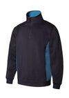 SWEATSHIRT BICOLOR COM MEIO FECHO-Azul Navy-M-RAG-Tailors-Fardas-e-Uniformes-Vestuario-Pro