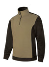 SWEATSHIRT BICOLOR COM MEIO FECHO-Bege Arena-L-RAG-Tailors-Fardas-e-Uniformes-Vestuario-Pro