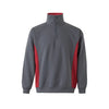 SweatShirt Bicolor c\meio fecho(1 de 2)-Cinza/Verm-XS-RAG-Tailors-Fardas-e-Uniformes-Vestuario-Pro