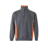 SweatShirt Bicolor c\meio fecho(2 de 2)-Cinza/Larj-XS-RAG-Tailors-Fardas-e-Uniformes-Vestuario-Pro