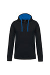 SweatShirt Homem c\capuz em constraste (1 de 2)-Preto/Royal Blue-XS-RAG-Tailors-Fardas-e-Uniformes-Vestuario-Pro