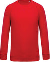 Sweatshirt BIO de homem com decote redondo e mangas raglan (1 de 2)-Vermelho-S-RAG-Tailors-Fardas-e-Uniformes-Vestuario-Pro