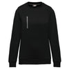 Sweatshirt Day To Day unissexo com bolso com fecho em zip contraste-Black / Silver-XS-RAG-Tailors-Fardas-e-Uniformes-Vestuario-Pro