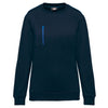 Sweatshirt Day To Day unissexo com bolso com fecho em zip contraste-Navy / Royal Blue-XS-RAG-Tailors-Fardas-e-Uniformes-Vestuario-Pro