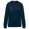 Sweatshirt Day To Day unissexo com bolso com fecho em zip contraste-Navy / Silver-XS-RAG-Tailors-Fardas-e-Uniformes-Vestuario-Pro