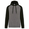 Sweatshirt com capuz bicolor de adulto-Grey Heather / Black-XS-RAG-Tailors-Fardas-e-Uniformes-Vestuario-Pro