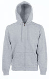 Sweatshirt com capuz e fecho Classic (62-062-0)-Heather Grey-S-RAG-Tailors-Fardas-e-Uniformes-Vestuario-Pro