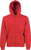 Sweatshirt com capuz e fecho Classic (62-062-0)-Vermelho-S-RAG-Tailors-Fardas-e-Uniformes-Vestuario-Pro