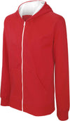 Sweatshirt de criança com capuz e fecho-Vermelho / Branco-6/8-RAG-Tailors-Fardas-e-Uniformes-Vestuario-Pro