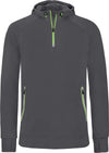 Sweatshirt de desporto 1/2 fecho com capuz-Dark Grey-S-RAG-Tailors-Fardas-e-Uniformes-Vestuario-Pro
