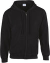 Sweatshirt de homem com fecho e capuz Heavy Blend™-Black-S-RAG-Tailors-Fardas-e-Uniformes-Vestuario-Pro