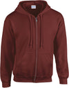 Sweatshirt de homem com fecho e capuz Heavy Blend™-Maroon-S-RAG-Tailors-Fardas-e-Uniformes-Vestuario-Pro