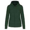 Sweatshirt eco-responsável com capuz e fecho de senhora-Forest Green-XS-RAG-Tailors-Fardas-e-Uniformes-Vestuario-Pro