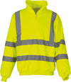 Sweatshirt meio fecho de alta visibilidade-Hi Vis Amarelo-S-RAG-Tailors-Fardas-e-Uniformes-Vestuario-Pro