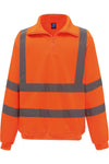 Sweatshirt meio fecho de alta visibilidade-Hi Vis Laranja-S-RAG-Tailors-Fardas-e-Uniformes-Vestuario-Pro