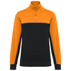 Sweatshirt meio fecho eco-responsável unissexo-Black / Orange-XS-RAG-Tailors-Fardas-e-Uniformes-Vestuario-Pro