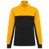 Sweatshirt meio fecho eco-responsável unissexo-Black / Yellow-XS-RAG-Tailors-Fardas-e-Uniformes-Vestuario-Pro