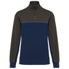 Sweatshirt meio fecho eco-responsável unissexo-Navy / Dark Grey-XS-RAG-Tailors-Fardas-e-Uniformes-Vestuario-Pro