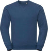 Sweatshirt mesclada com decote redondo Authentic-Ocean Melange-XS-RAG-Tailors-Fardas-e-Uniformes-Vestuario-Pro