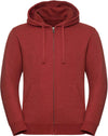 Sweatshirt mesclada com fecho e capuz Authentic-Brick Vermelho-XS-RAG-Tailors-Fardas-e-Uniformes-Vestuario-Pro
