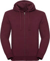 Sweatshirt mesclada com fecho e capuz Authentic-Burgundy Melange-XS-RAG-Tailors-Fardas-e-Uniformes-Vestuario-Pro