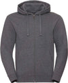 Sweatshirt mesclada com fecho e capuz Authentic-Carbon Melange-XS-RAG-Tailors-Fardas-e-Uniformes-Vestuario-Pro