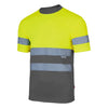 T-SHIRT TÉCNICA BICOLOR DE ALTA VISIBILIDADE-CINZA/AMARELO FLUORESCENTE - 08/20-S-RAG-Tailors-Fardas-e-Uniformes-Vestuario-Pro