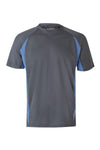 T-SHIRT TÉCNICA BICOLOR cor Cinza-Cinza/Azul Celeste-S-RAG-Tailors-Fardas-e-Uniformes-Vestuario-Pro