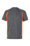 T-SHIRT TÉCNICA BICOLOR cor Cinza-Cinza/Laranja-S-RAG-Tailors-Fardas-e-Uniformes-Vestuario-Pro