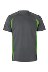 T-SHIRT TÉCNICA BICOLOR cor Cinza-Cinza/Verde Lima-S-RAG-Tailors-Fardas-e-Uniformes-Vestuario-Pro