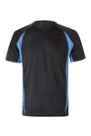 T-SHIRT TÉCNICA BICOLOR cor Preto-Preto/Azul Celeste-S-RAG-Tailors-Fardas-e-Uniformes-Vestuario-Pro