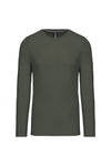 T-Shirt Homem m\comprida Algodão (1 de 2)-Dark Khaki-S-RAG-Tailors-Fardas-e-Uniformes-Vestuario-Pro