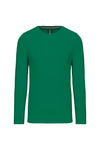 T-Shirt Homem m\comprida Algodão (1 de 2)-Kelly Green-S-RAG-Tailors-Fardas-e-Uniformes-Vestuario-Pro