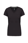 T-Shirt de Senhora Manga Curta Decote em V Atenas (1/2)-Dark Grey-S-RAG-Tailors-Fardas-e-Uniformes-Vestuario-Pro