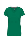 T-Shirt de Senhora Manga Curta Decote em V Atenas (1/2)-Kelly Green-S-RAG-Tailors-Fardas-e-Uniformes-Vestuario-Pro