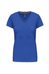 T-Shirt de Senhora Manga Curta Decote em V Atenas (1/2)-Ligth Royal Blue-S-RAG-Tailors-Fardas-e-Uniformes-Vestuario-Pro